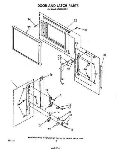 Door and latch