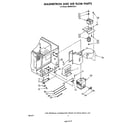 Whirlpool MW8800XS2 magnetron and airflow diagram