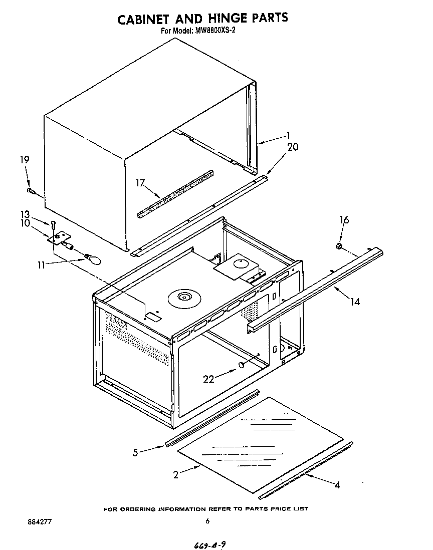 Cabinet and hinge