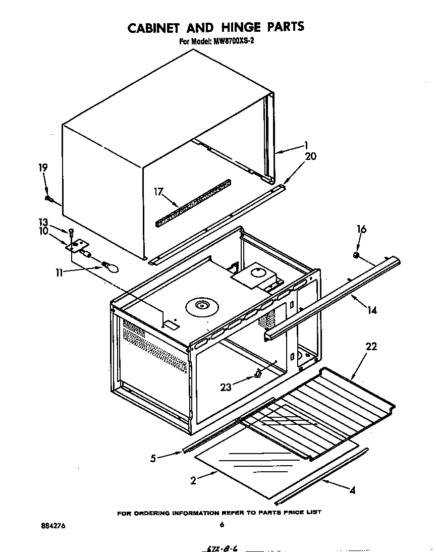 Cabinet and hinge