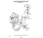 Whirlpool MW8500XS2 magnetron and airflow diagram