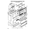 Whirlpool RM978BXSW0 upper chassis and component diagram