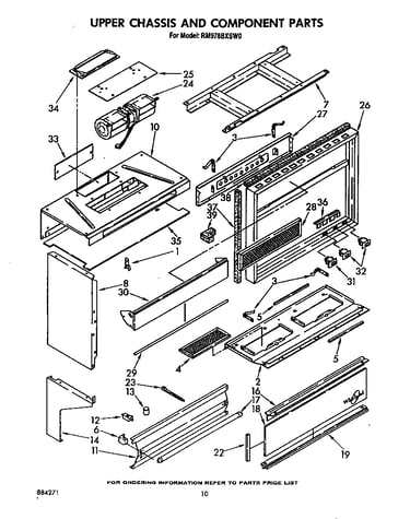 Upper chassis and component