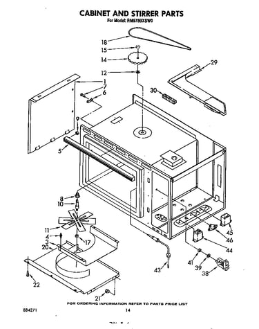 Cabinet and stirrer