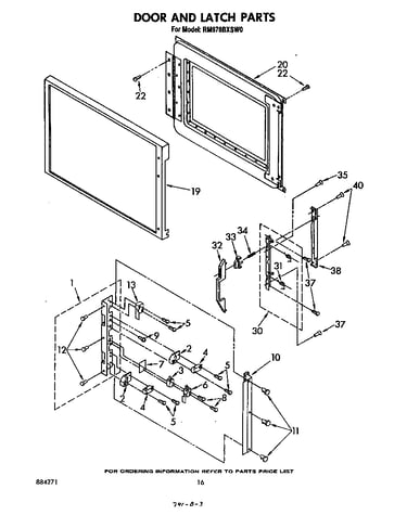 Door and latch