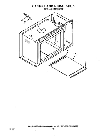 Cabinet and hinge