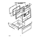 Whirlpool RM973BXST0 door and drawer diagram