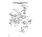 Whirlpool RM973BXST0 magnetron and air flow diagram