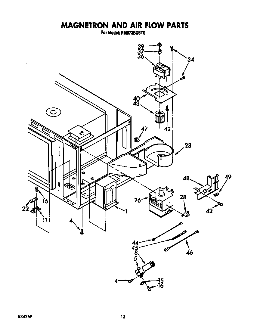 Magnetron and air flow