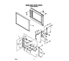 Whirlpool RM973BXST0 door and latch diagram