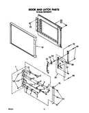 Door and latch