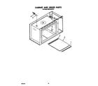 Whirlpool RM973BXST0 cabinet and hinge diagram