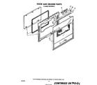 Whirlpool RM278BXS0 door and drawer diagram