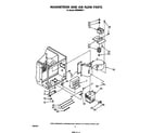 Whirlpool MW8400XS1 magnetron and airflow diagram