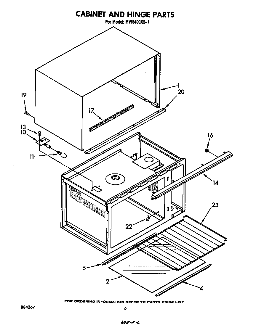 Cabinet and hinge