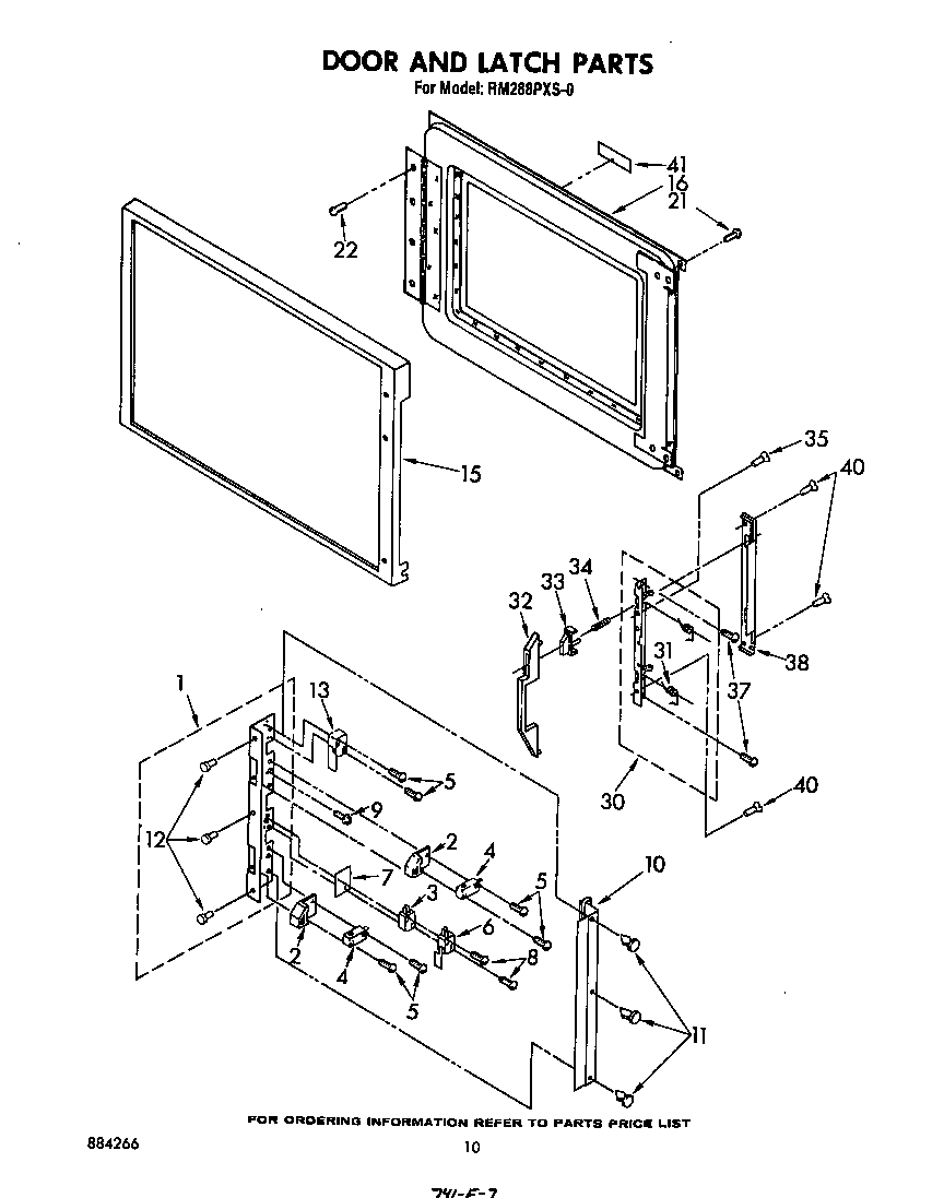 DOOR AND LATCH