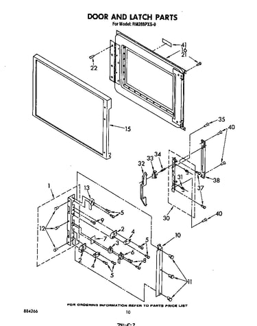 Door and latch