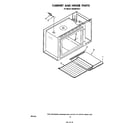 Whirlpool RM288PXS0 cabinet and hinge diagram