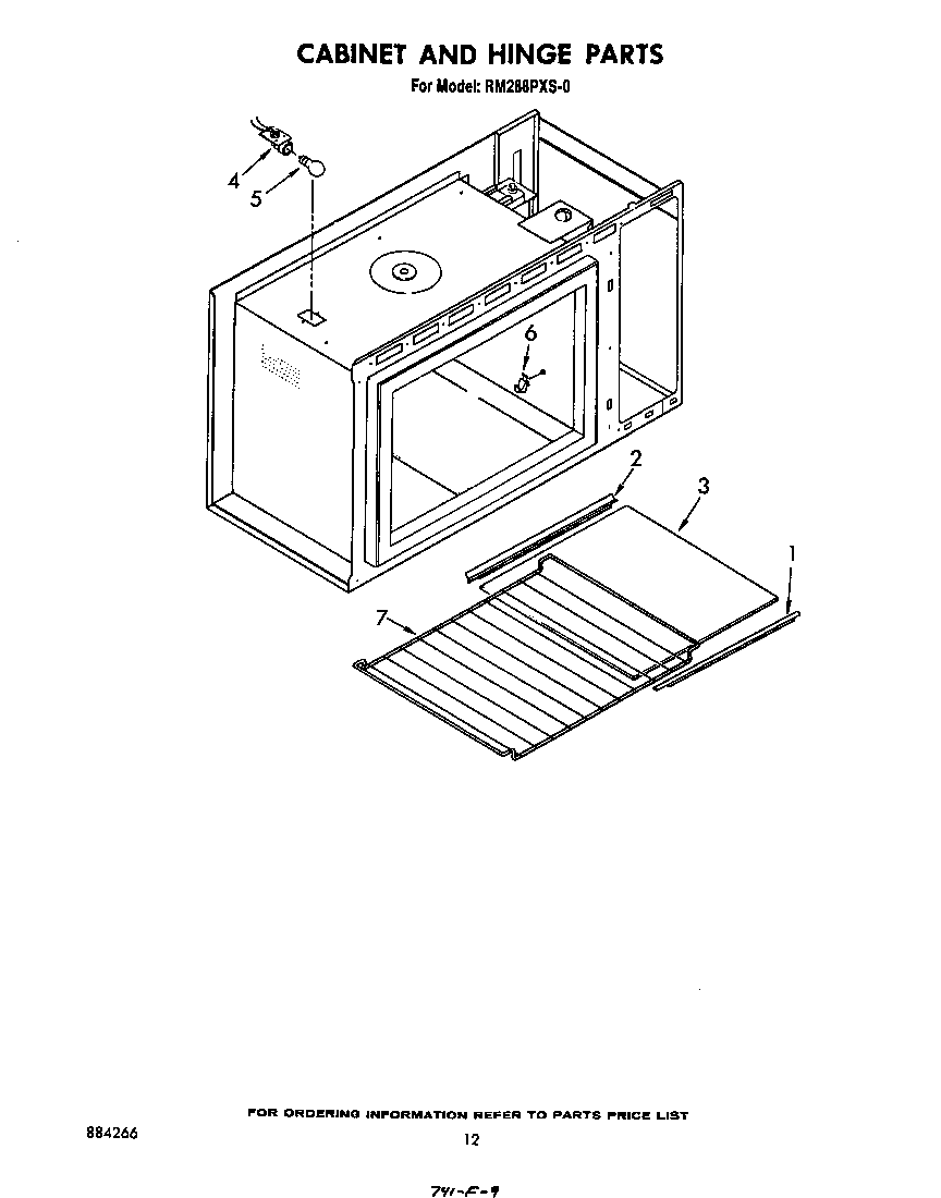 Cabinet and hinge