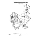 Whirlpool MW8570XR1 magnetron and airflow diagram