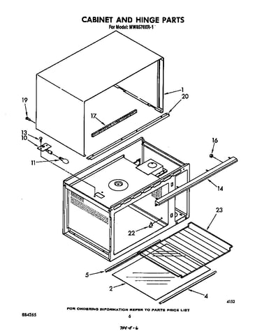 Cabinet and hinge