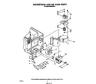 Whirlpool MW8500XS1 magnetron and airflow diagram