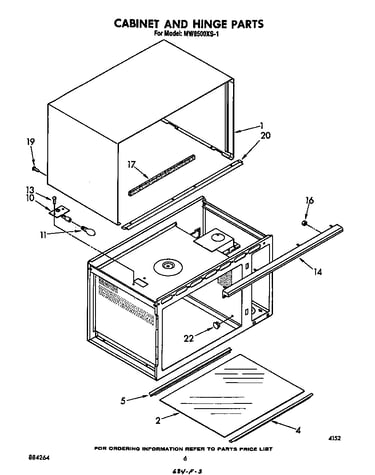 Cabinet and hinge