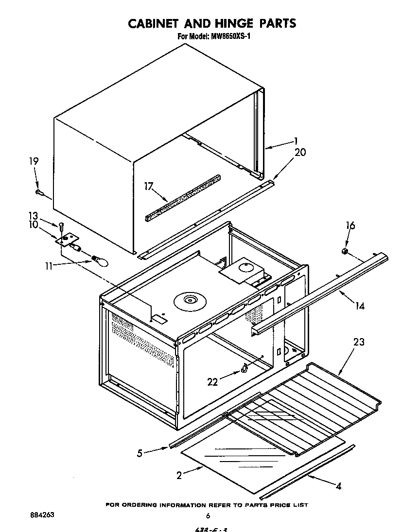 Cabinet and hinge