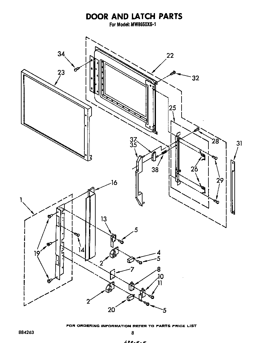 Door and latch