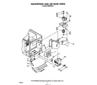 Whirlpool MW8700XS1 magnetron and airflow diagram