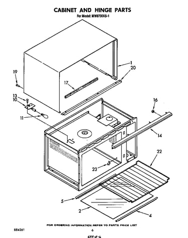 Cabinet and hinge