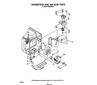 Whirlpool MW8550XS1 magnetron and airflow diagram