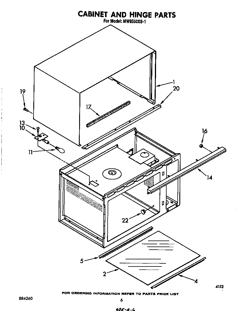 Cabinet and hinge