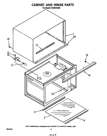 Cabinet and hinge