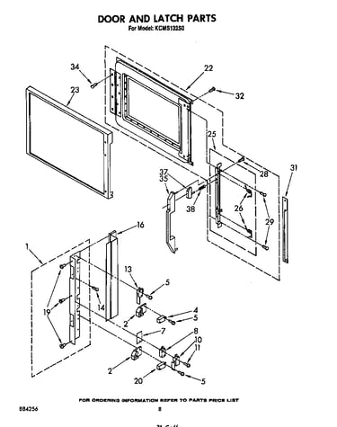 Door and latch