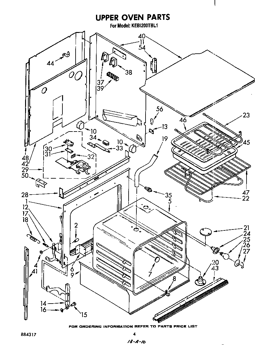 Upper oven