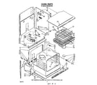 Whirlpool RB2600XKW3 oven diagram