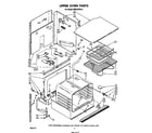 Whirlpool RB275PXK0 upper oven diagram