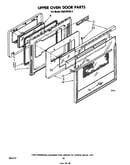 Upper oven door