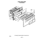 Whirlpool RS6700XKW4 oven door diagram