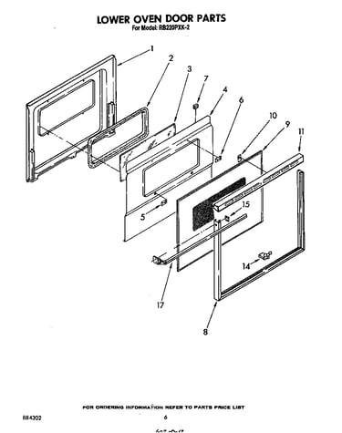Lower oven door