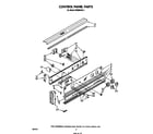 Whirlpool RB265PXK1 control panel diagram