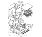 Whirlpool RB265PXK1 oven diagram