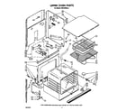 Whirlpool RB270PXK3 upper oven diagram