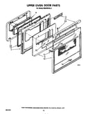 Upper oven door