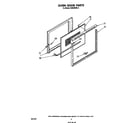 Whirlpool RS600BXK2 oven door diagram