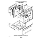 Whirlpool RF398PXPW1 door and drawer diagram