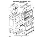 KitchenAid KEES702SWB1 upper chassis and component diagram