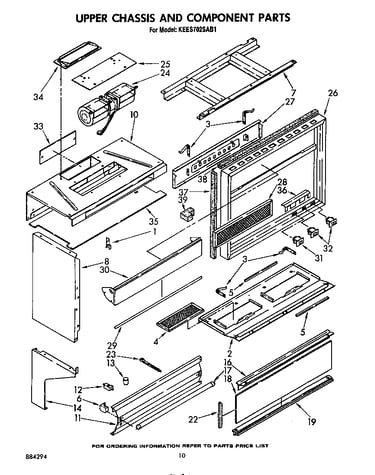 Upper chassis and component