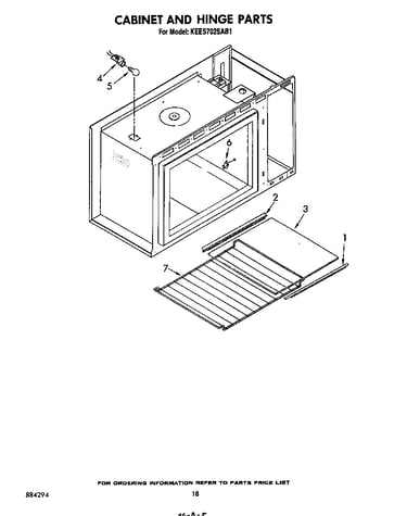 Cabinet and hinge